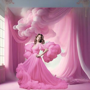 Rosa Rauch Digital Backdrop, Fotoshooting Backdrop Overlays, Studio Backdrop für Fotografen, Hochzeit & Mutterity Backdrops