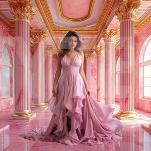 Sfondo digitale per camera in marmo opulento rosa, sfondo per servizio fotografico, sovrapposizioni, sfondo da studio per fondali di matrimonio e maternità