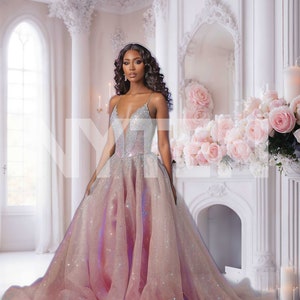 White Romantic Room in a Mansion Digital Backdrop, Photo Shoot Backdrop, Overlays, Studio Backdrop For Wedding & Maternity Backdrops
