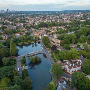 Carshalton Ponds and village photograph for printing for frame or canvas