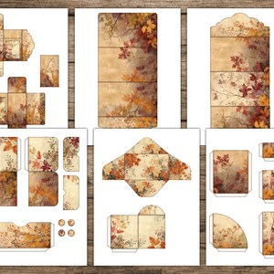 Fall Junk Journal Folio Kit Autumn Junk Journal Ephemera Printable Tags ...