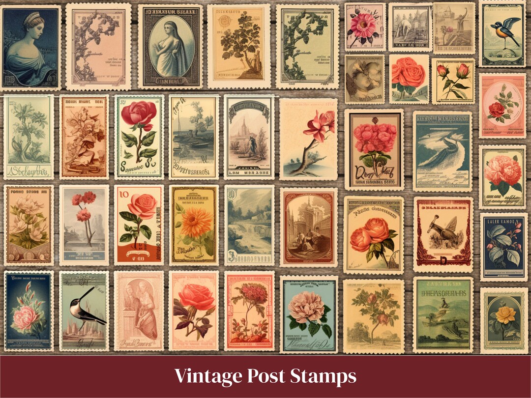 Junk Journal Stamps, Junk Journal Labels Printable Junk Journal Tags ...