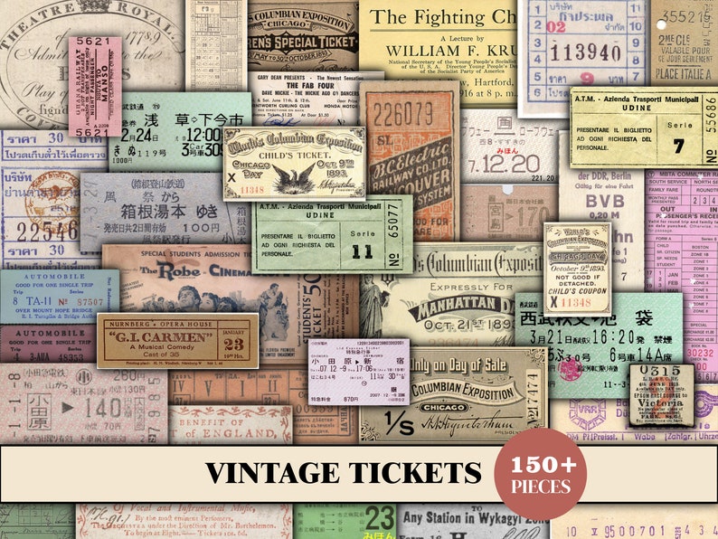 Ephemera For Junk Journals, Vintage Ephemera Pack, Ephemera Bundle, Old Papers, Postcards, Letters, Cabinet Cards, Old Maps, Scrapbook Kit image 6