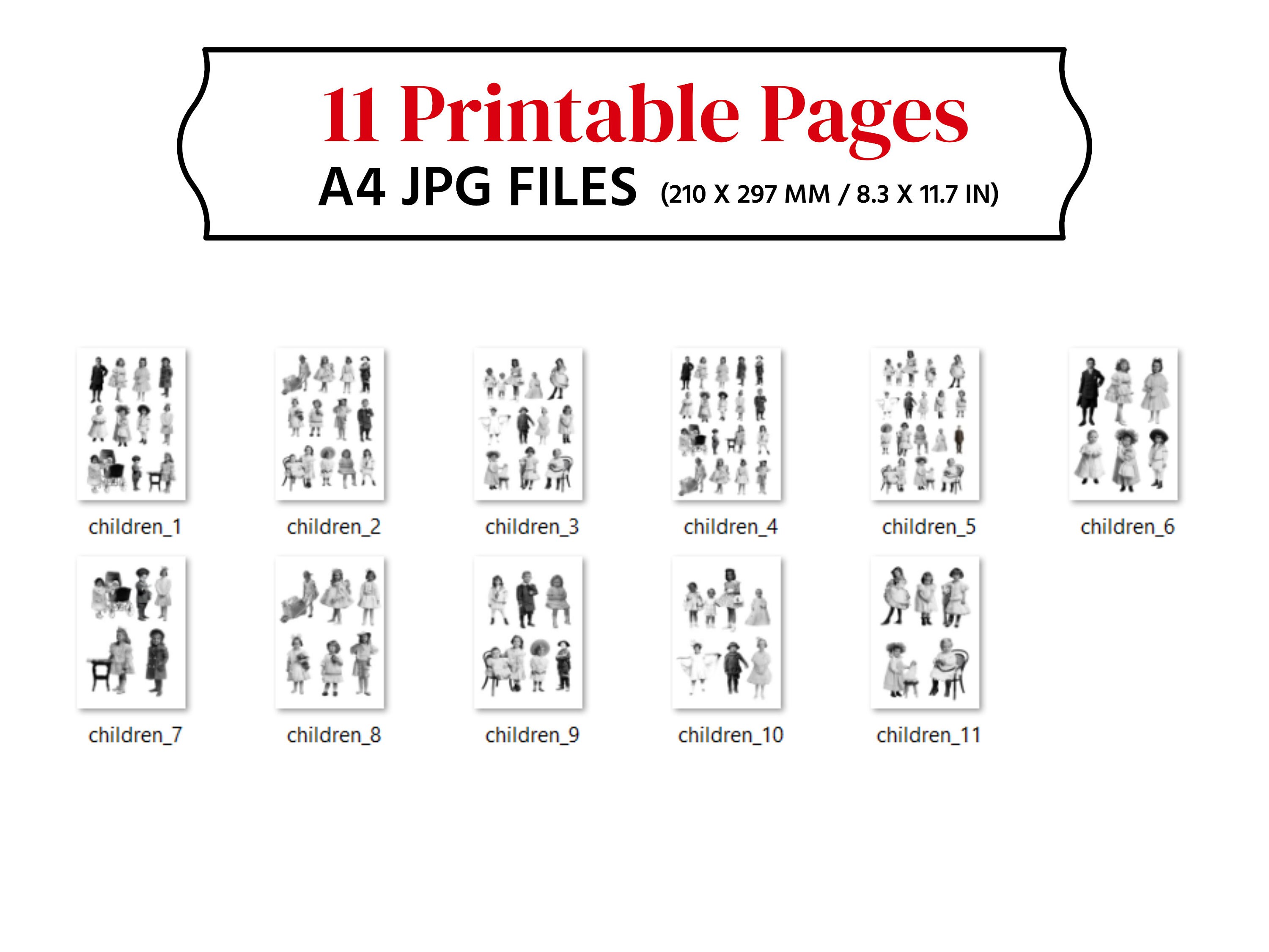 Baby Doll Junk Journal Kit Paper Dolls Printable Junk - Etsy