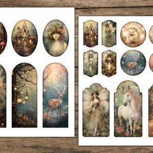 Fairy Forest Junk Journal Kit Magic Woodland Junk Journal Pages Fantasy ...