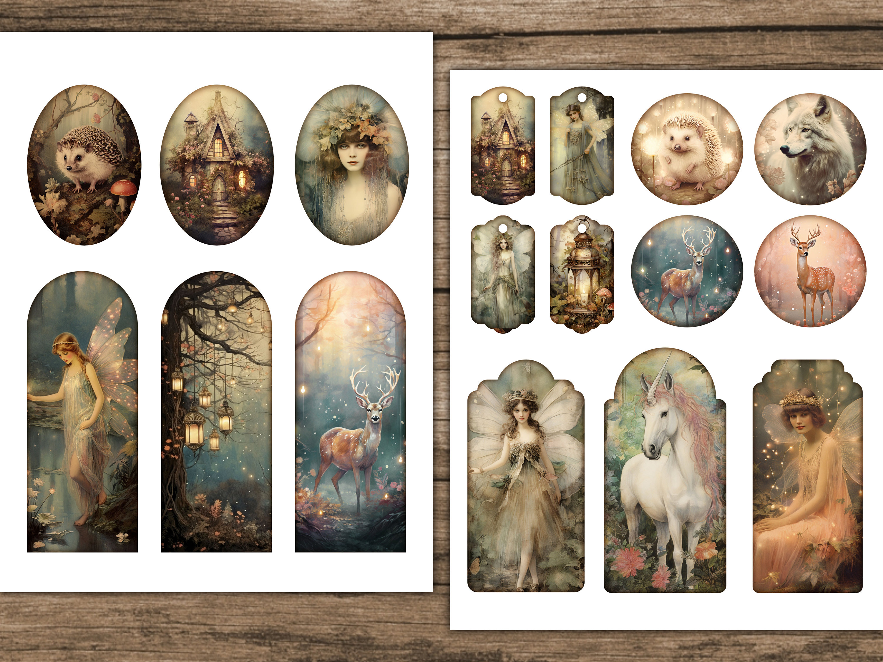 Fairy Forest Junk Journal Kit Magic Woodland Junk Journal Pages Fantasy ...