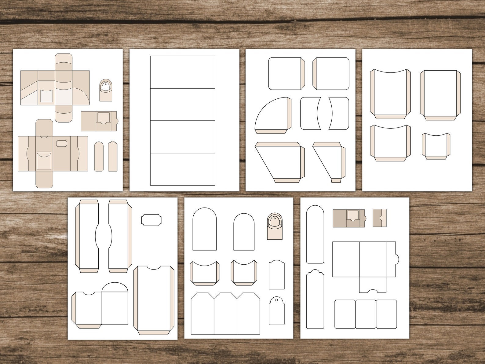 Junk Journal Folio Templates Pockets Template Envelope Template Tags ...