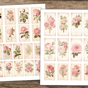 Rose Junk Journal Supplies Printable Ephemera Victorian Floral Junk ...