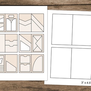 May include: Printable planner pages with a variety of layouts, including a butterfly design, a grid, and a section for notes. The pages are designed for use with a 3 x 4.5 inch planner.