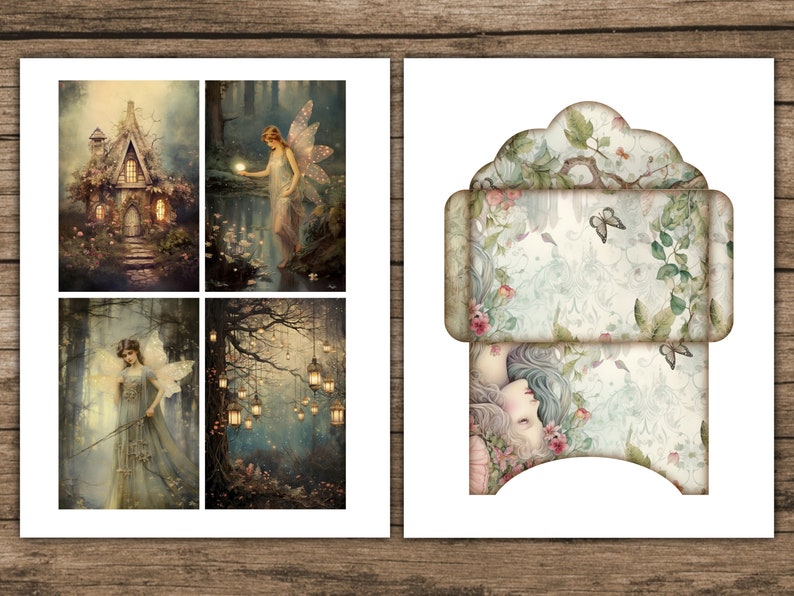 Fairy Forest Junk Journal Kit, Magic Woodland Junk Journal Pages, Paper ...