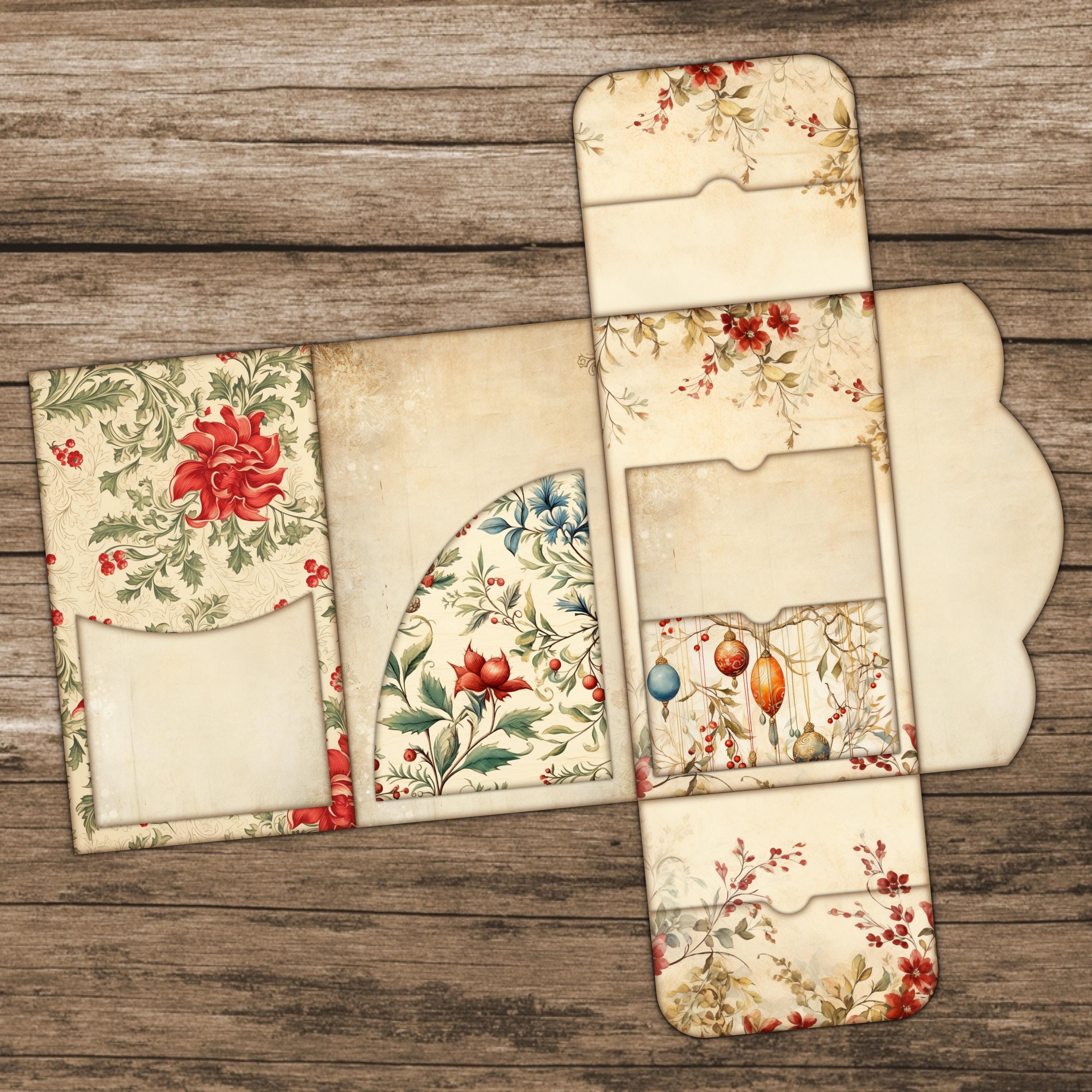 Christmas Junk Journal Folio Kit Bundle Winter Junk Journal Pages ...