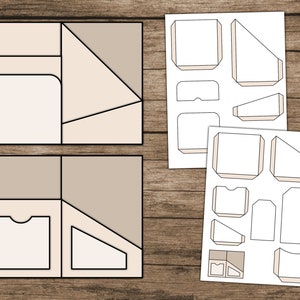 Junk Journal Templates Mini Junk Journal Kit Pockets Junk Journal Folio ...