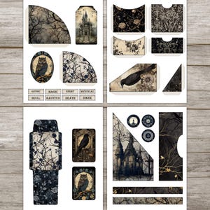 Dark Gothic Junk Journal Kit Victorian Ephemera Black Halloween Junk ...