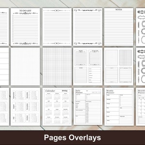 Sjablonen voor ongewenste dagboeken Mega Kit Folio-sjabloon Envelopsjabloon Tags Sjabloon Etiketten Kaders Kaarten Tabbladen png, svg, pdf, psd, eps, af afbeelding 10