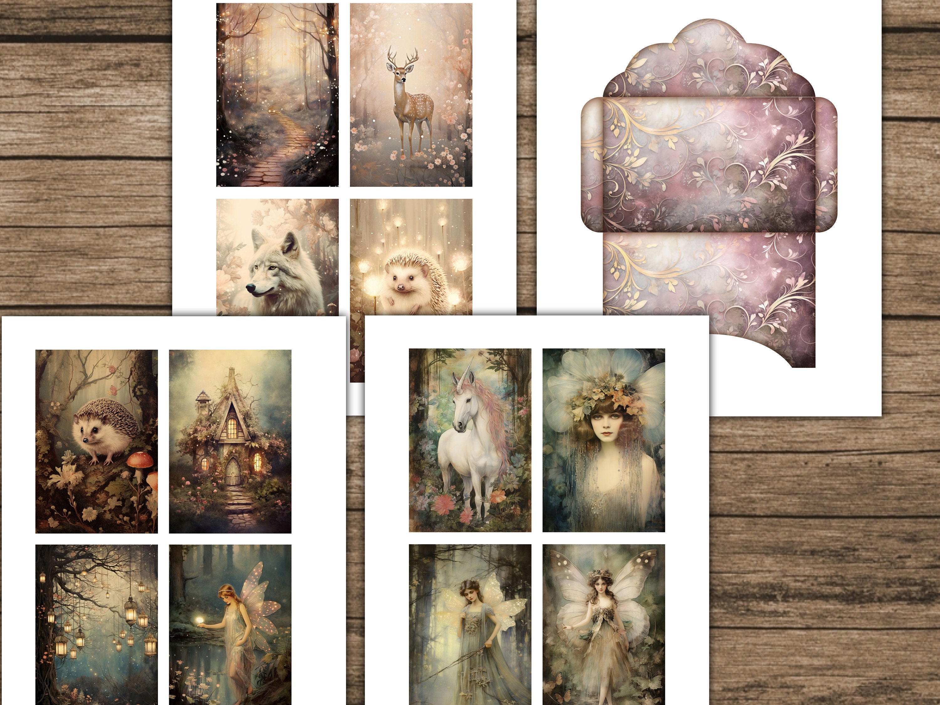 Fairy Forest Junk Journal Kit Magic Woodland Junk Journal Pages Fantasy ...
