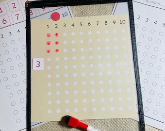 Multiplication board, Montessori, math, homeschool