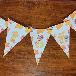 Spanish Otoño bunting, Autumn Bunting, printable