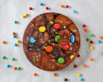 Schokolade M & M Cookie Ölgemälde. realistische Küche, 100% Original, Unikat, Küchendekoration, Dessert, Dessert, Dessert, Kuchen