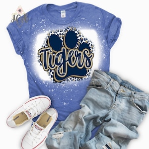 Tigers Game Day Bleached Tee Tigers Game Day Bleached Tee