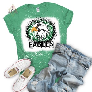 Eagles Shirt, Eagles School Spirit Shirt, Bleached Eagles Shirt, Game Day Shirt, Eagle Mascot Swag, Eagles Sweatshirt, Eagles Hoodie