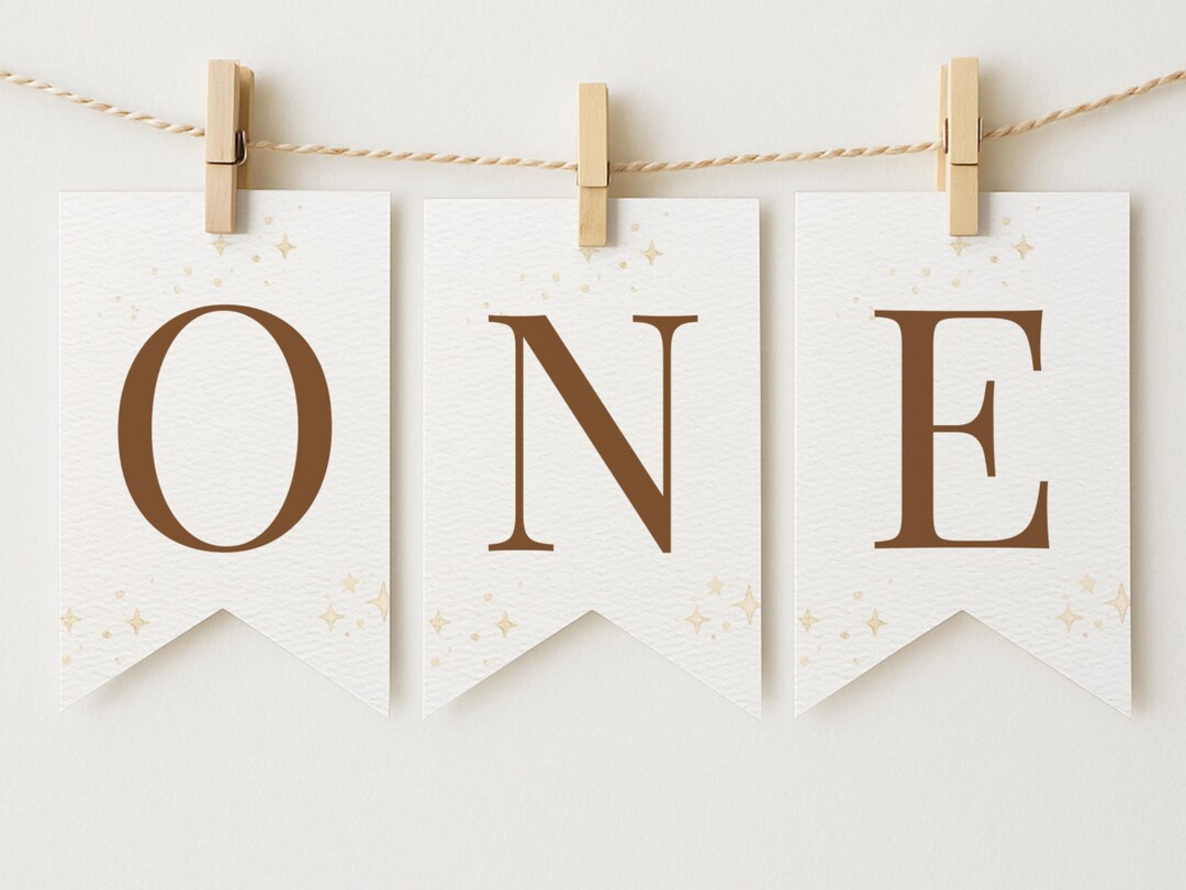 Chapter One High Chair Banner, First Birthday Banner, ONE Banner ...