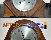 Convert your Clock to Battery - I can Convert your clockwork (wind up) clock to a quiet quartz movement (AA battery)