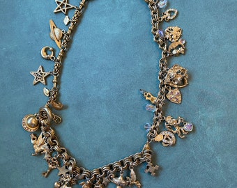 Kirks Folly Charm bracelet necklace