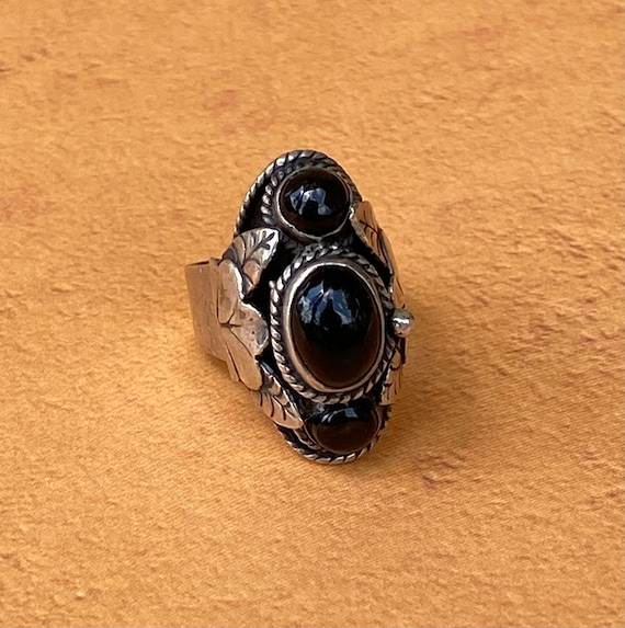 Vintage Taxco Poison adjustable ring