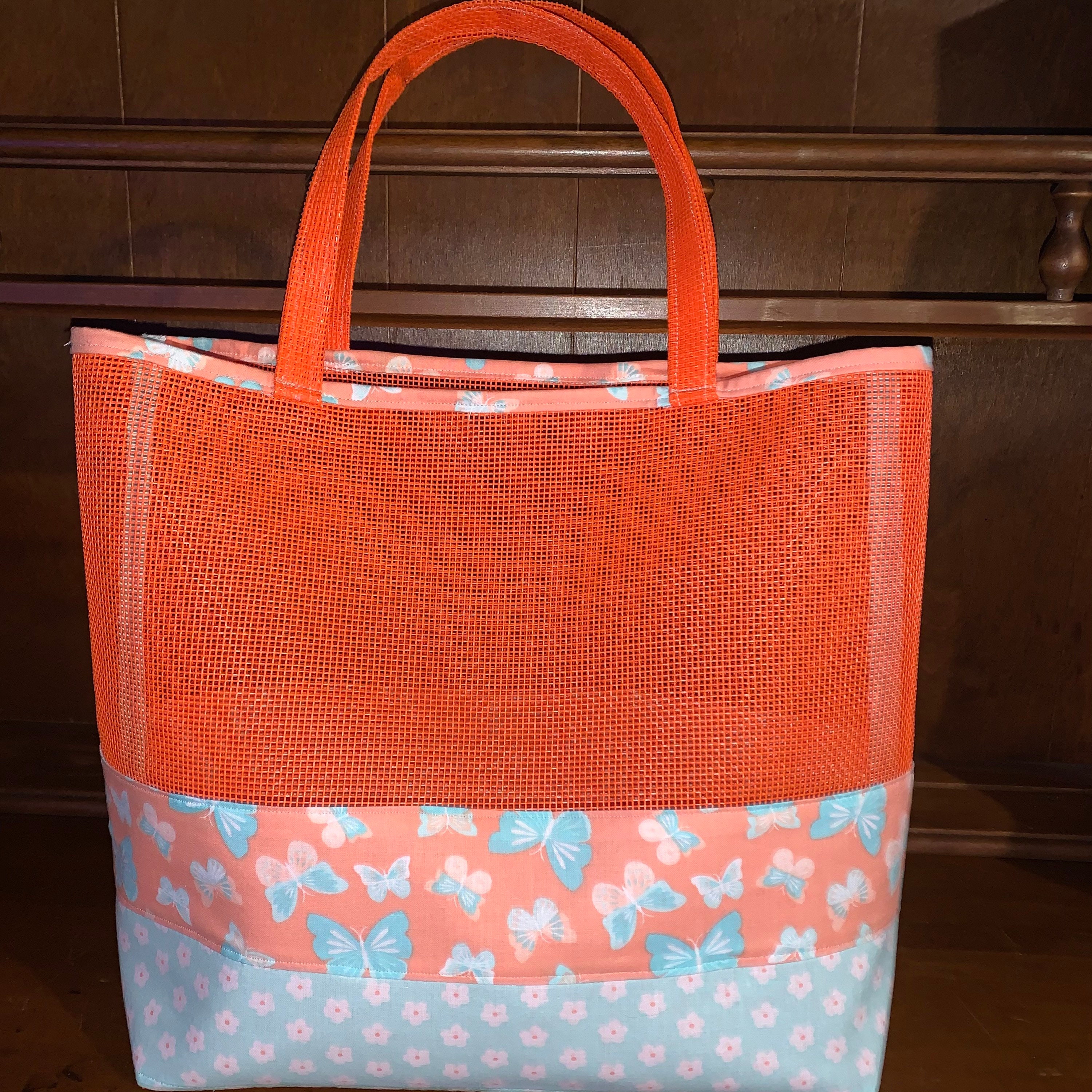 Tote Summer Beach BagOrange Butterfly Etsy