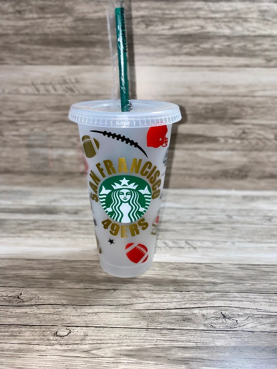 San Francisco 49ers Tumbler / Starbucks Venti Cold Cup / Dodger Cup / Gift  / - Etsy