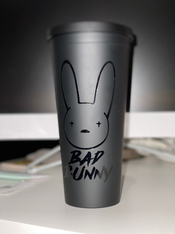 Matte Black Bad Bunny Cup
