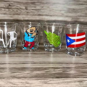 Bad Bunny Shot Glasses Set of 6 Debi Tirar Mas Fotos
