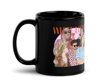 White Lotus Season 2 Black Mug