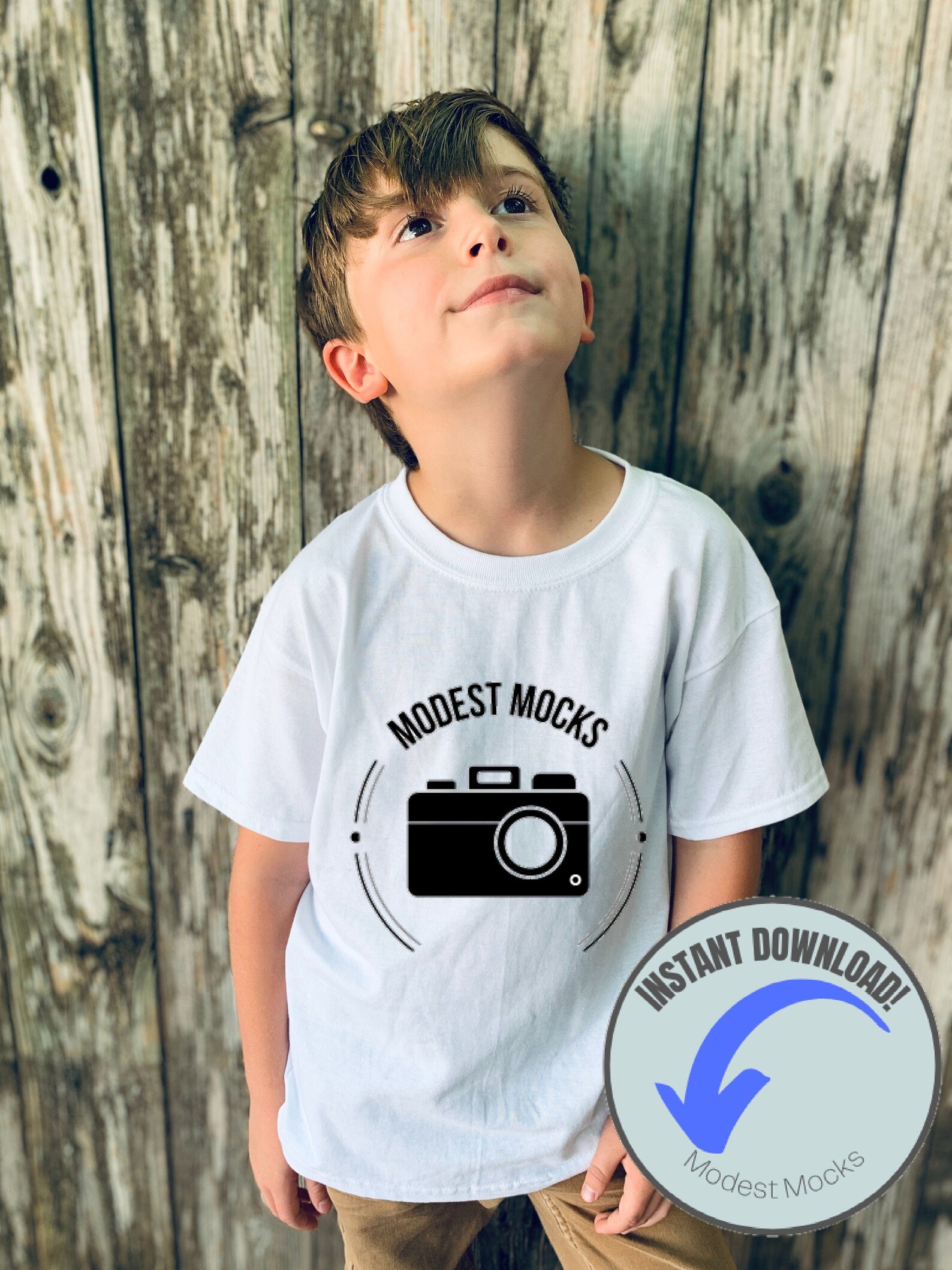 Download Childrens Mockup Kids Mockup Mockup Model White T-shirt ...