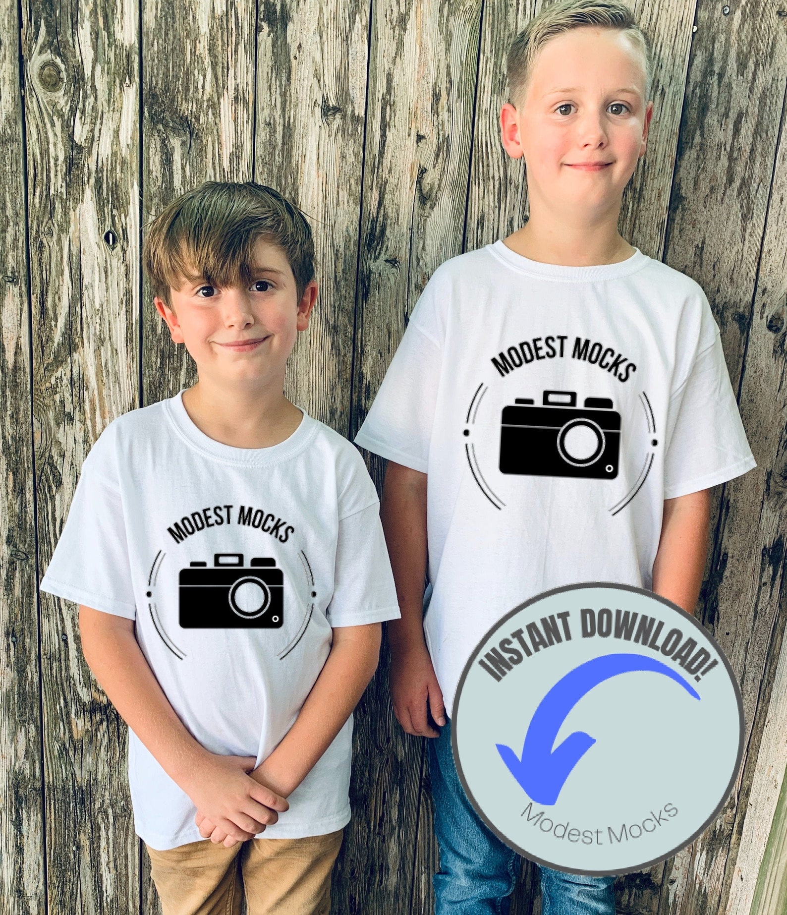 Childrens Mockup Kids Mockup Mockup Model White Tshirt
