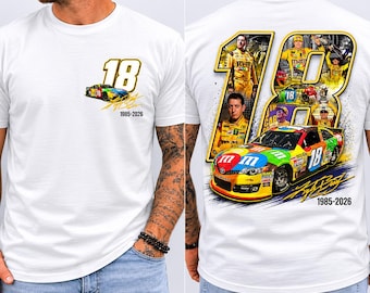 Kyle Busch 18 Tribute Shirt, RIP Rowdy 1985-2026 Shirt, NASCAR Legend Memorial Tee, Vintage NASCAR Tribute Top