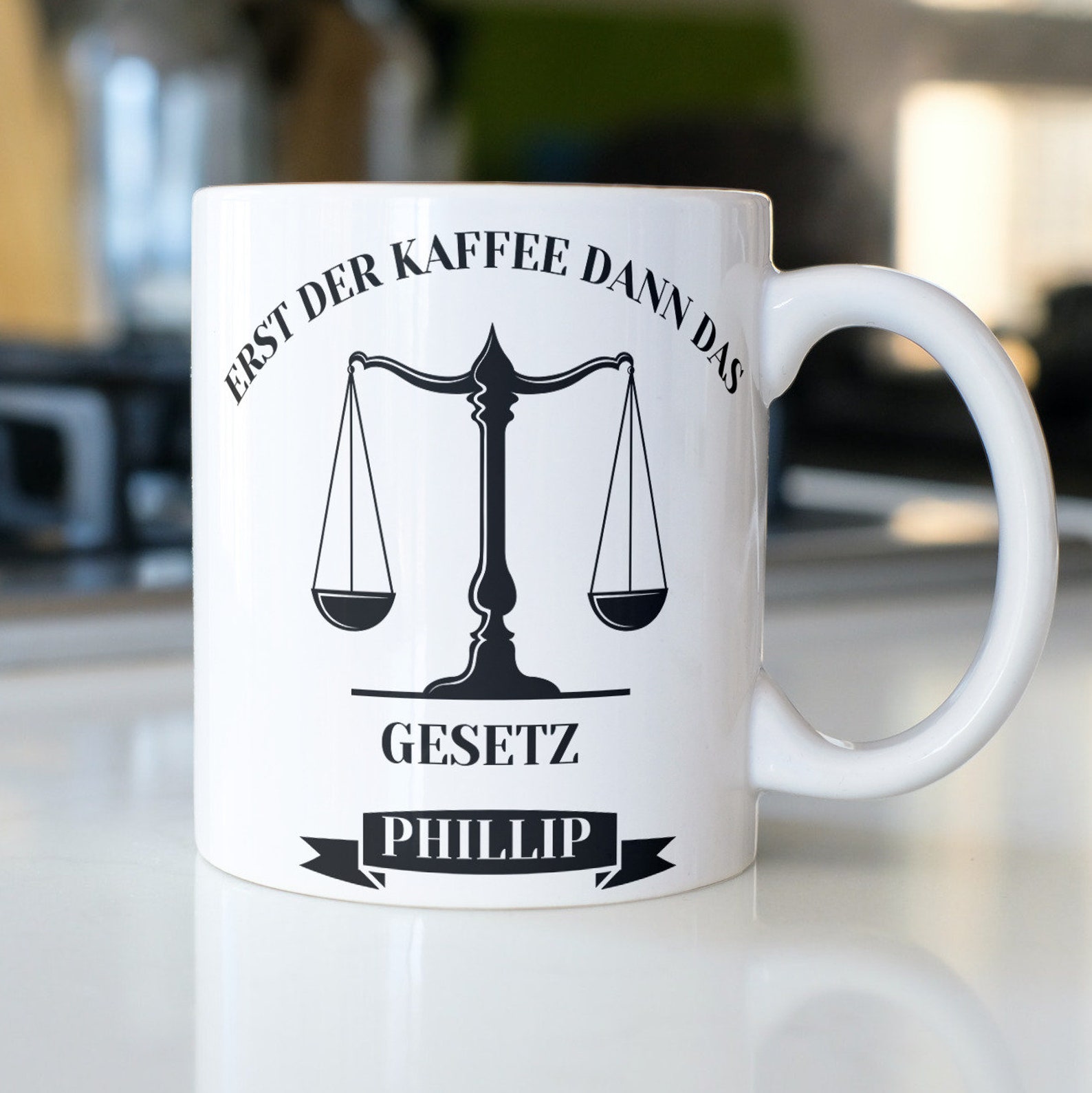 Personalisierte Tasse für Anwälte und Richter Kaffeetasse Etsy