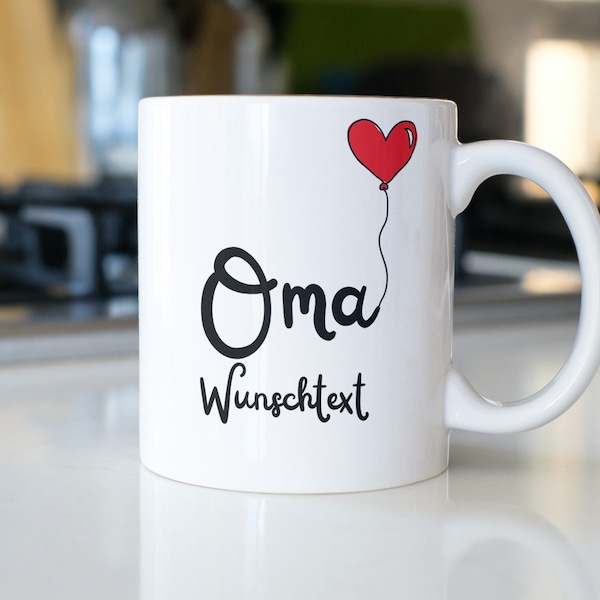 Personalisierte Tasse für Großeltern, Geschenk für Oma, Großmutter | Kaffeetasse Namenstasse | Geschenkidee | Individuell bedruckt