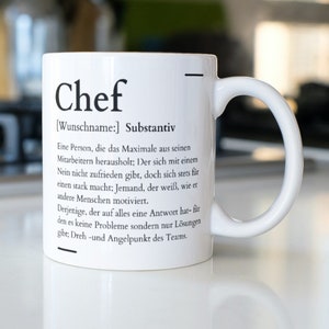 Cup for the boss definition synonym gift| customizable with name