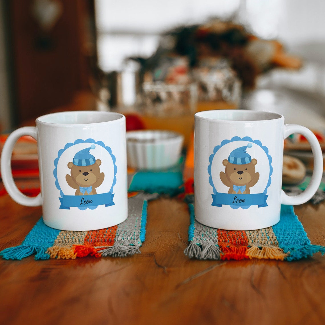 Personalized cup with cute teddy bear motif cuddly bear Etsy