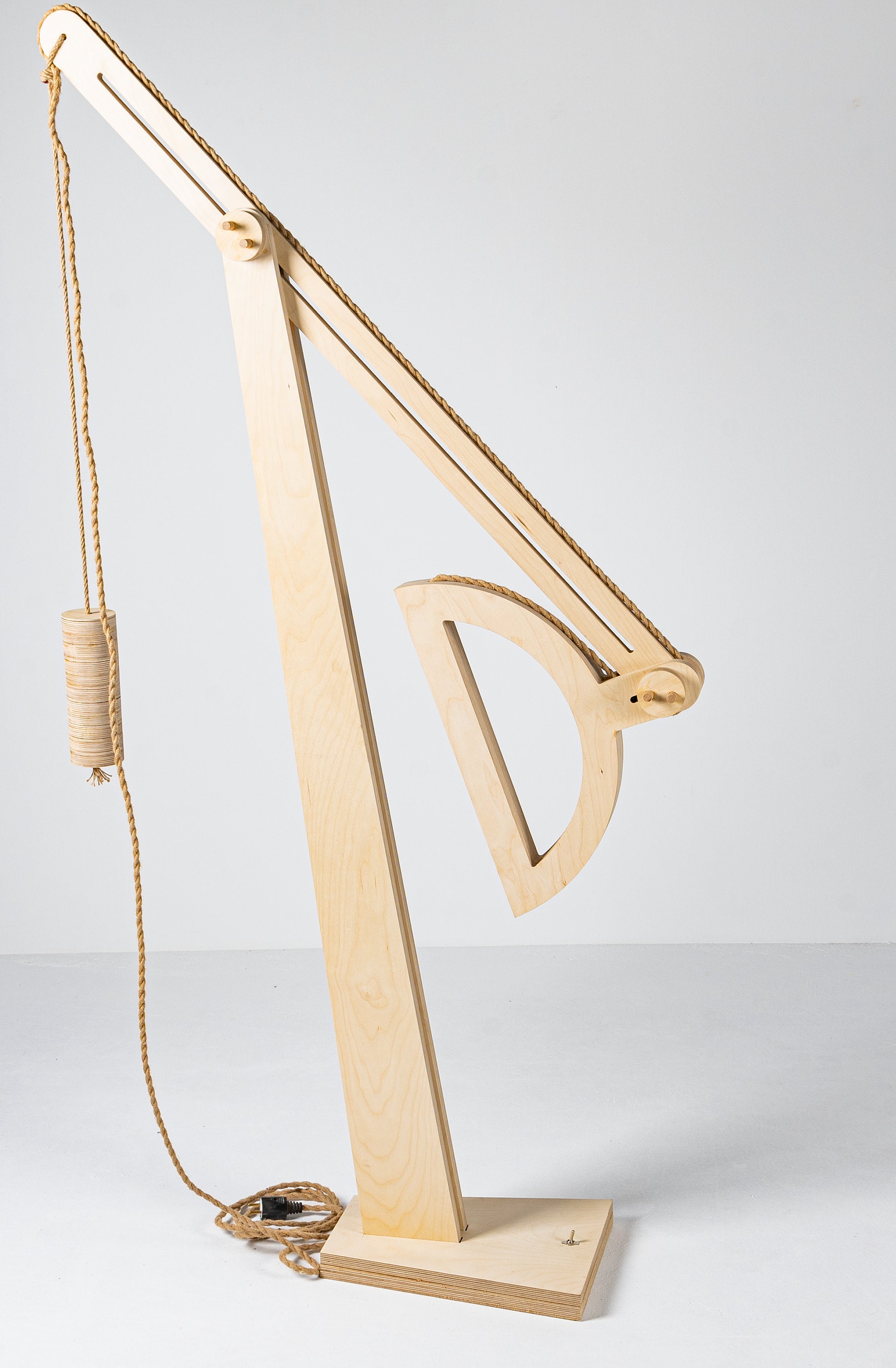 Birch Plywood Floor Lamp Art wood Lamp Etsy UK