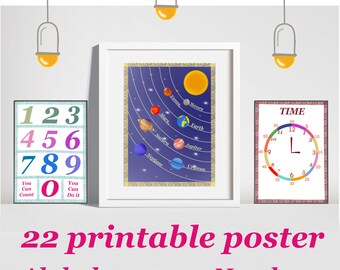 Kids Learning Printables – Homeschool & Classroom Educational Posters
