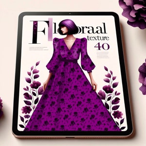40 Procreate Floral Fabric Texture Brushes stamp brushes