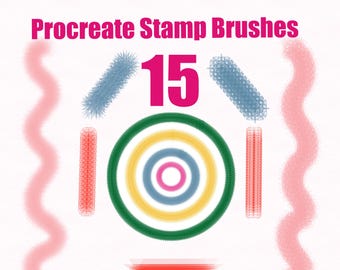 Procreate Stamp Brush Set | Abstract Texture Brushes for Digital Art & Design