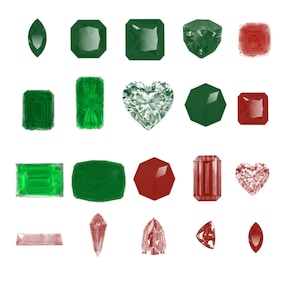 Procreate jewelry brushes, procreate brushes, bundle set