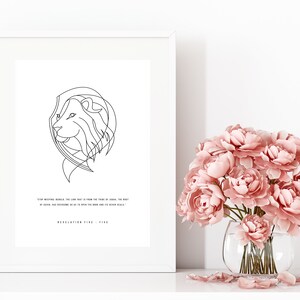 Inspirational Wall Art - Digital Download Poster - wall art - Multiple sizes- Jesus - the Lion of Judah