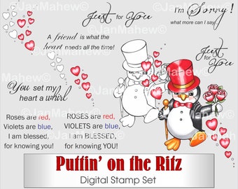 Puttin' on the Ritz Digital Stamp Set- Instant Digital Download