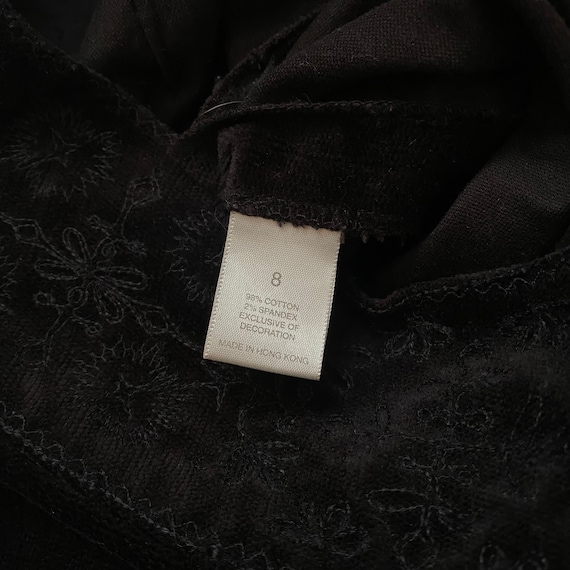 Vintage Black DKNY Embroidered Pants - image 6