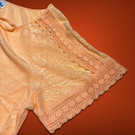 Vintage Peach Terrycloth Robe - image 4