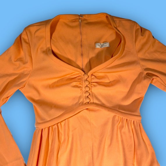 Vintage Peach Maxi Dress - image 2